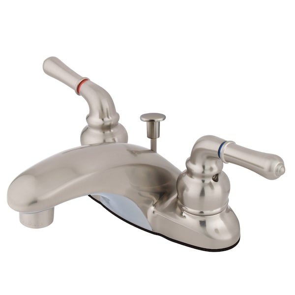 4" Centerset Bathroom Faucet, Brushed Nickel